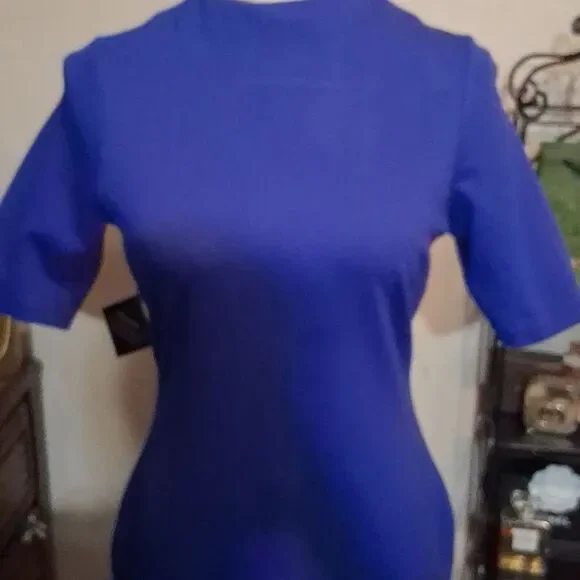 NWT NASTY GAL Women's 3/4 sleeve Royal Blue Dress Size Medium - Picture 3 of 8